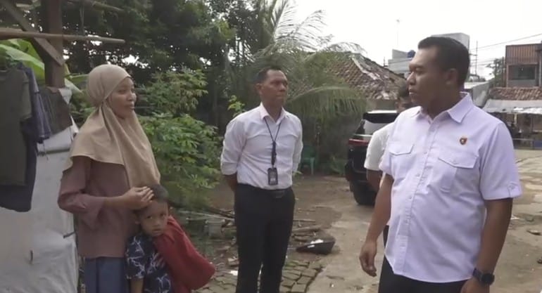 Wadirkrimsus Kunjungi Rumah Anggota Polda Banten Tak Layak Huni