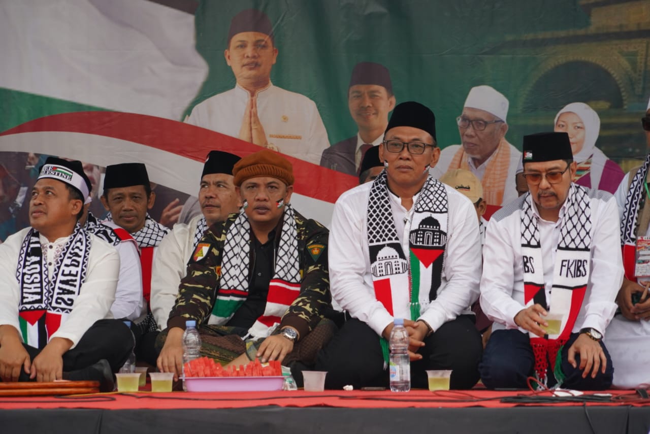 Ribuan Warga Cilegon Aksi Bela Palestina,Dan Terkumpul Donasi Mencapai 500 Juta