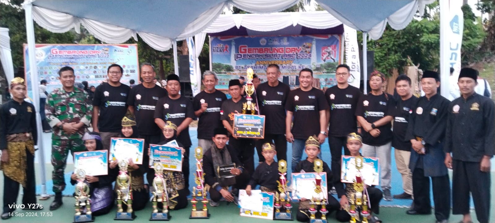 PT Asahimas Chemical Ciwandan Menggelar Lomba Gembrung Day pencak silat Teradisi Seni Budaya Banten