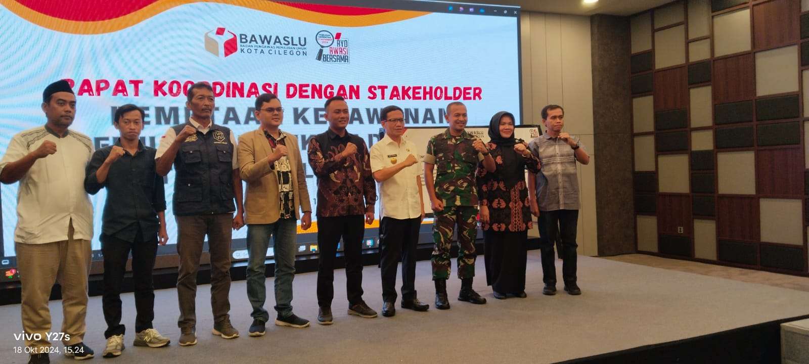 Bawaslu Gelar Rakor Bersama Stakeholder Tentang Pemetaan Kerawanan Pemilihan Walikota Cilegon dan wakil walikota Cilegon 2024