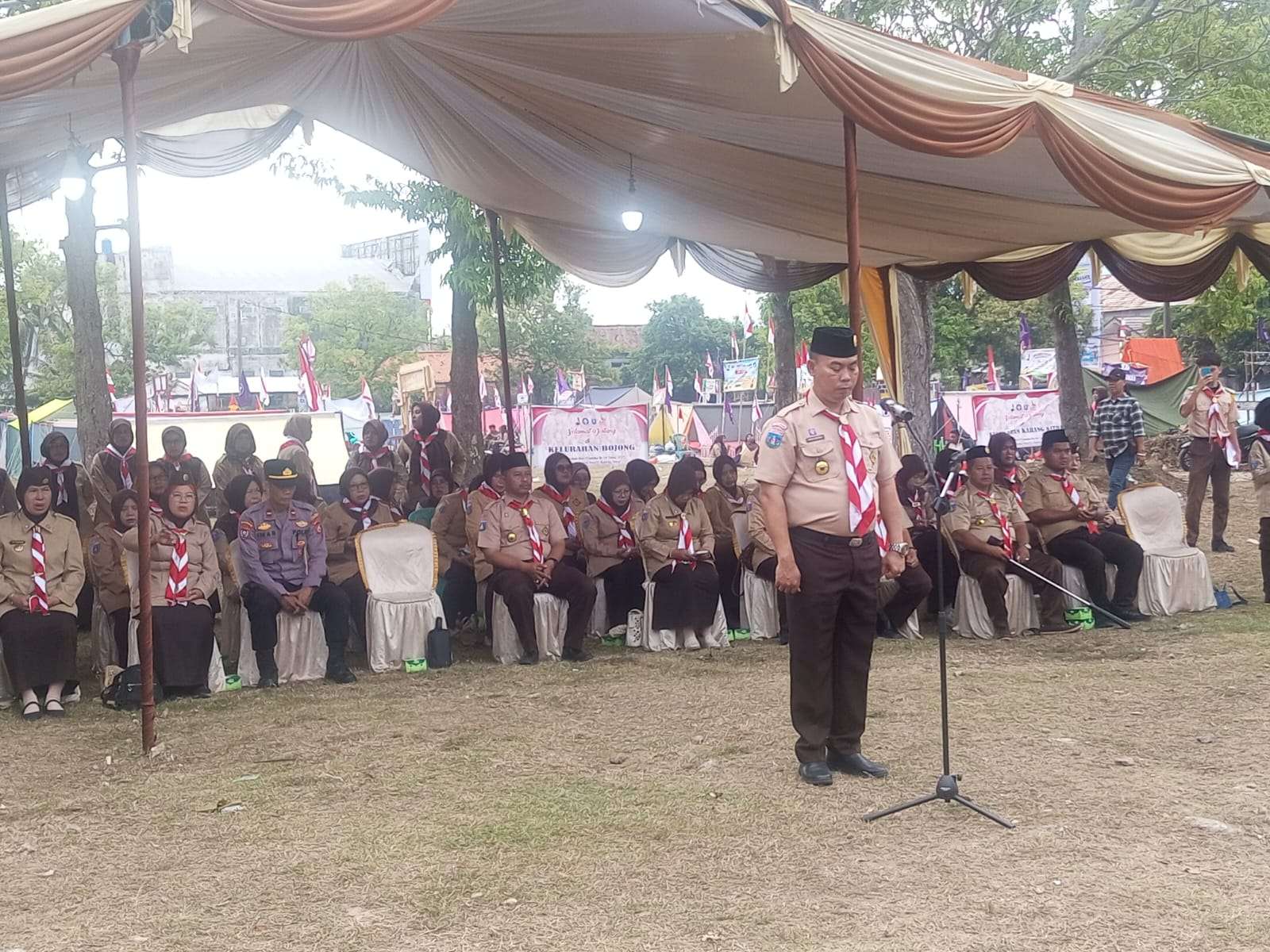 Gerakan Pramuka Kwaran Kecamatan Anyer Gelar Upacara HUT Pramuka Ke 46; Kolaborasi Untuk Ketahanan Bangsa